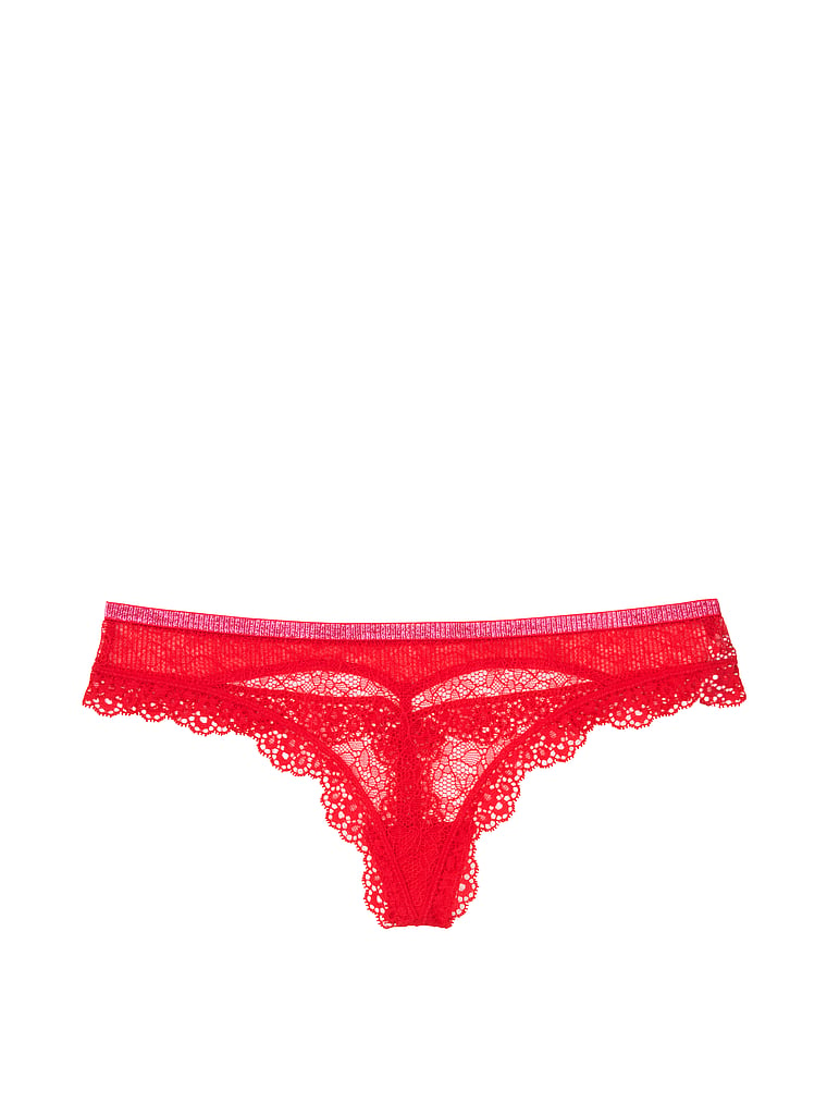VictoriasSecret Lace & Mesh Thong Panty. 2