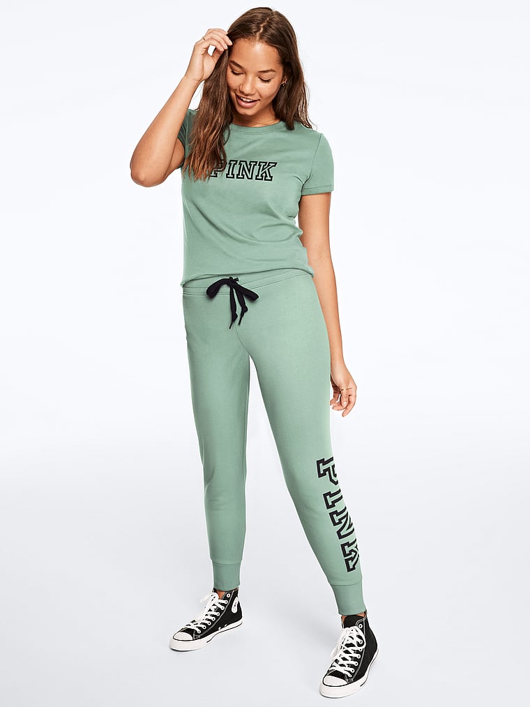 pink skinny jogger