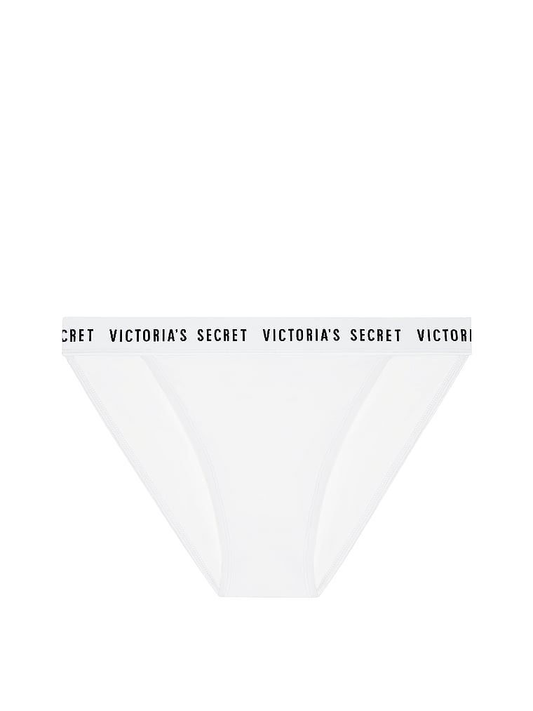 VictoriasSecret Stretch Cotton Logo High-leg Bikini Panty. 1