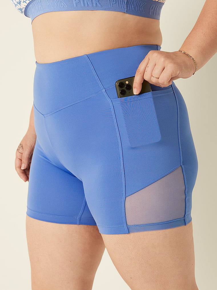 6 Ultimate High-Waist Biker Shorts - PINK - pink