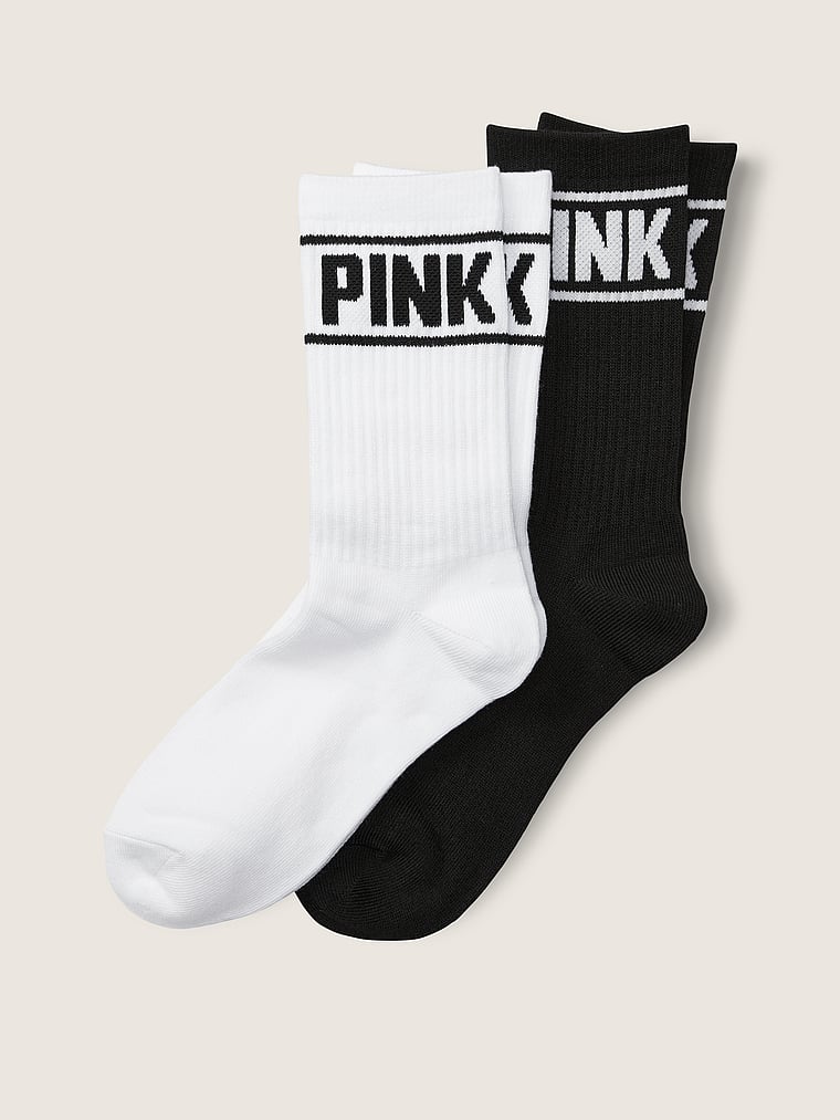 NWT Victoria's Secret PINK Ankle Socks 2 Pair/2 Headband/Bottle/Fanny Pack Set! 