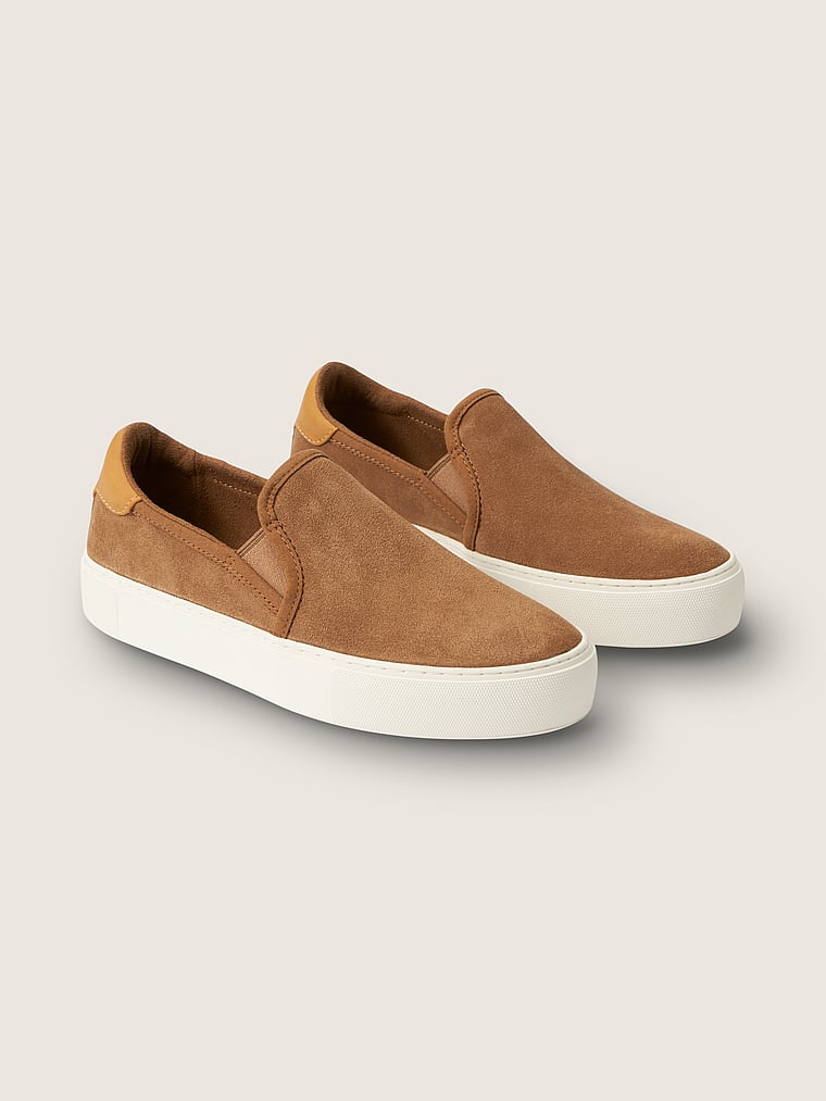 ugg suede slip ons