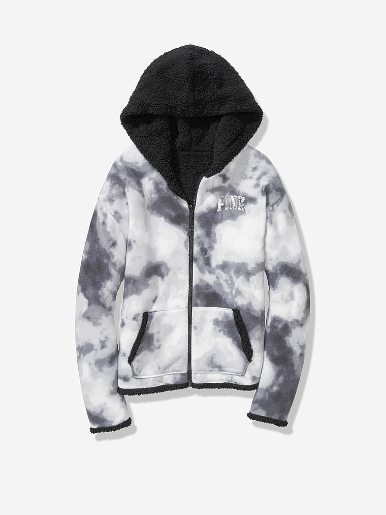 sherpa pink hoodie