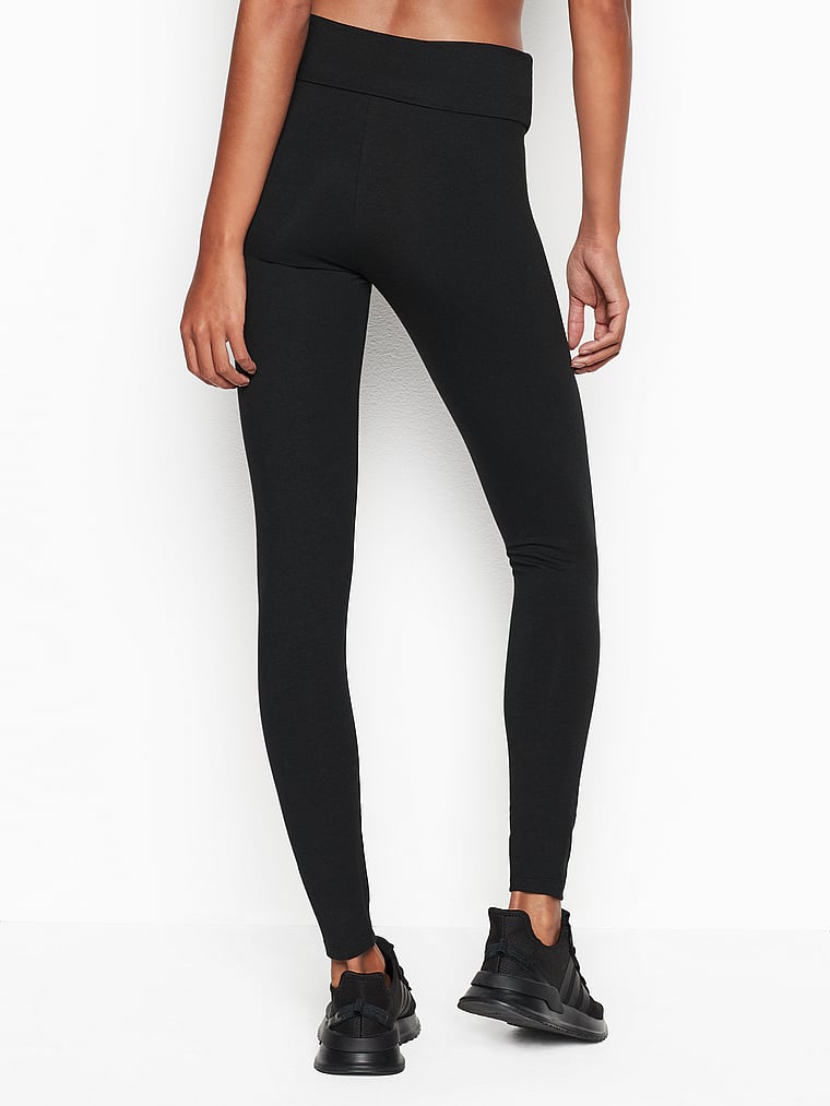 Yoga Foldover Cotton Legging - Victoria 