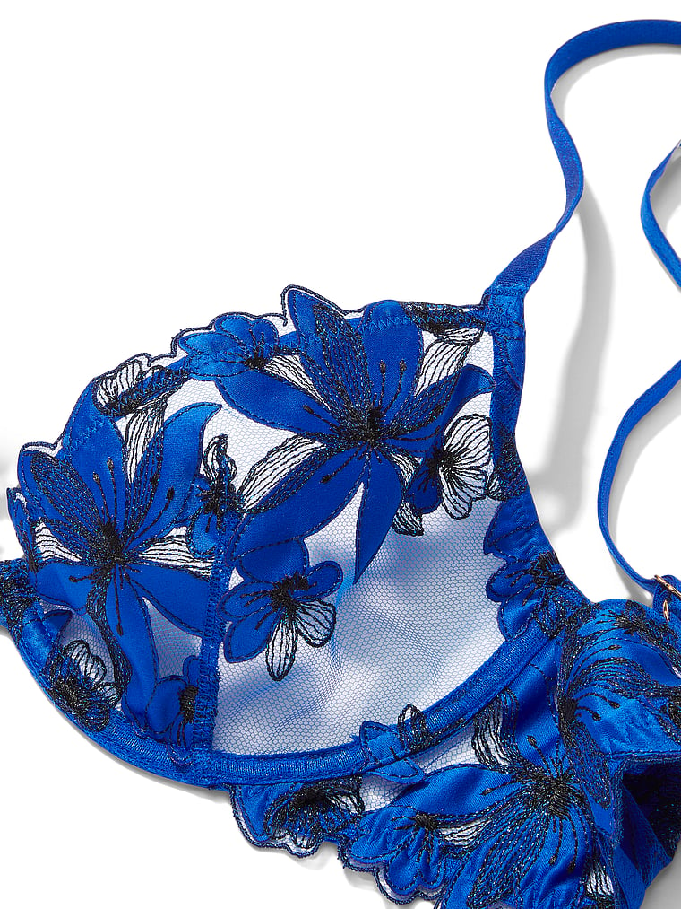 Unlined Floral Embroidery Demi Bra - Victoria's Secret