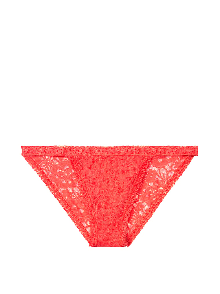 VictoriasSecret Floral Lace String Bikini Panty - 11149509-2TR9