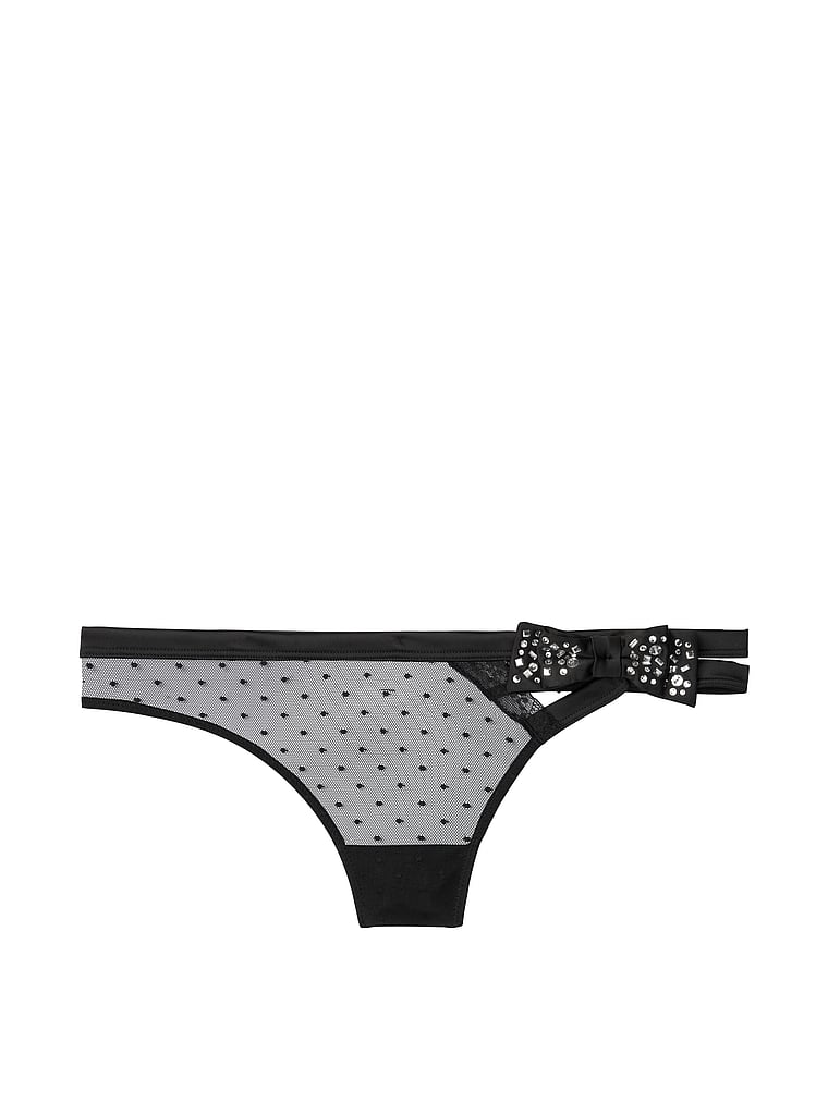 VictoriasSecret Keyhole & Ribbon Thong Panty 1116374654A2