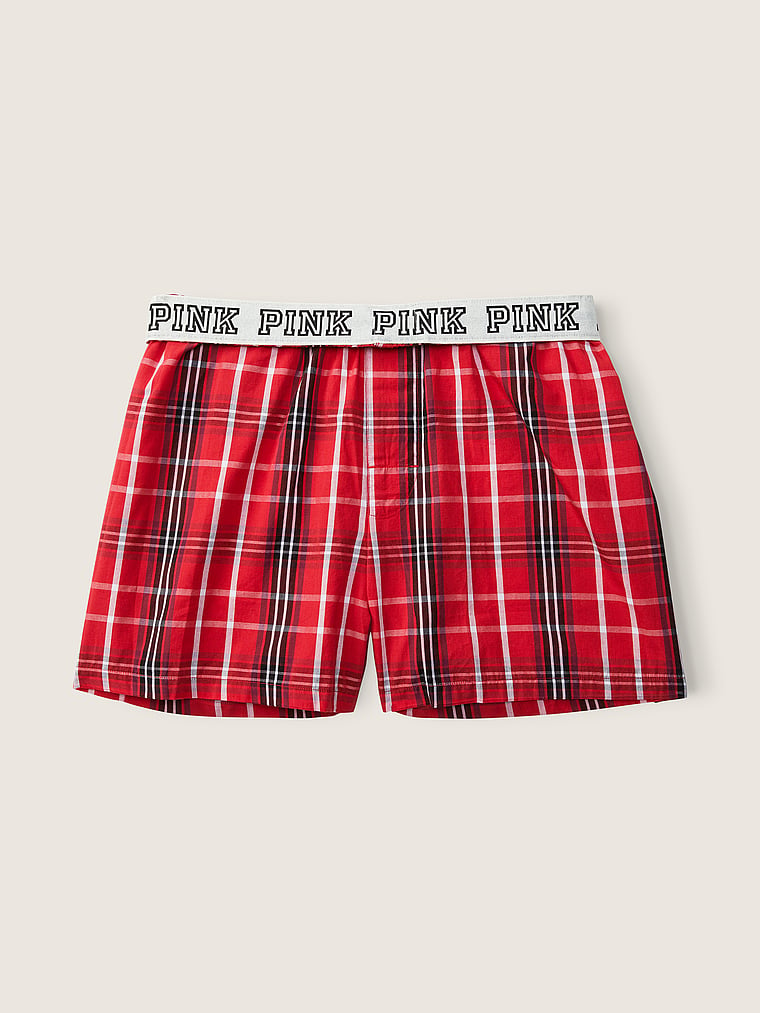 Cotton Boxer Shorts - Sleep & Lingerie - PINK