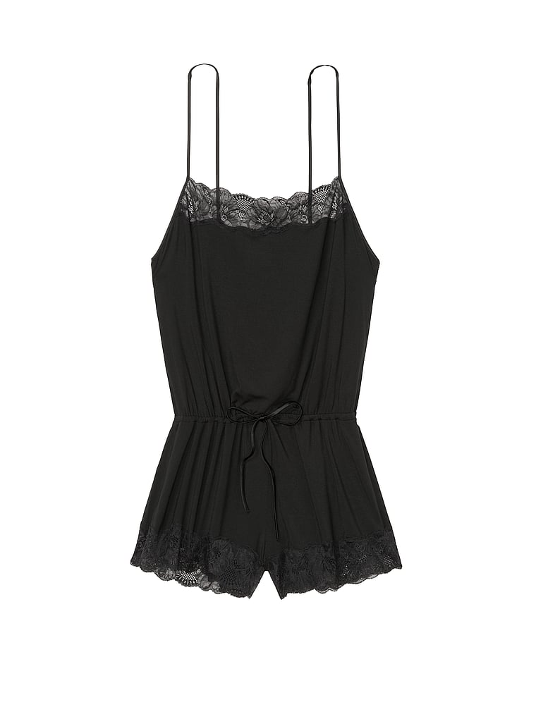 VictoriasSecret Heavenly by Victoria Supersoft Lace Romper. 1