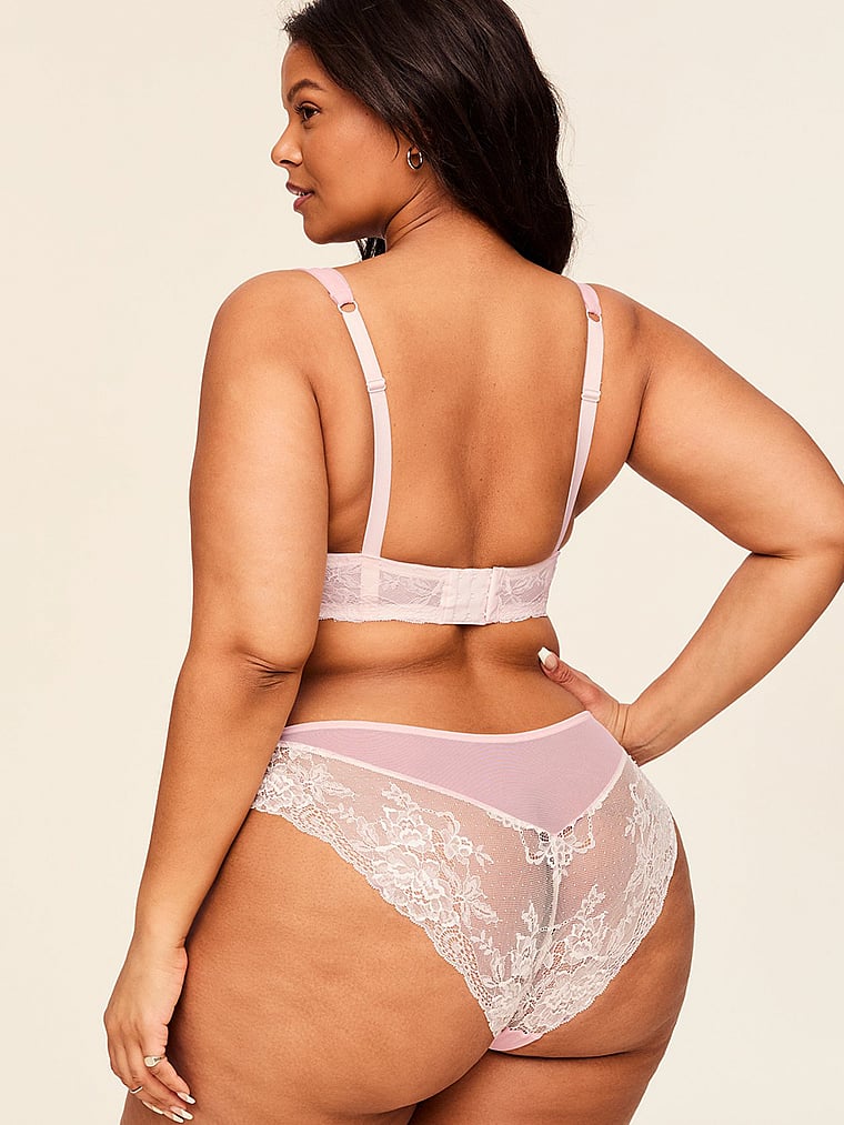 Victoria's Secret, Adore Me Clairabella Bikini Panty, Bridal Blush, onModelBack, 2 of 3