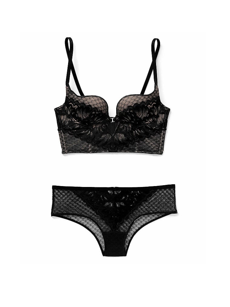 Victoria's Secret, Adore Me Camilla Cheeky Panty, Jet Black, offModelFront, 4 of 4