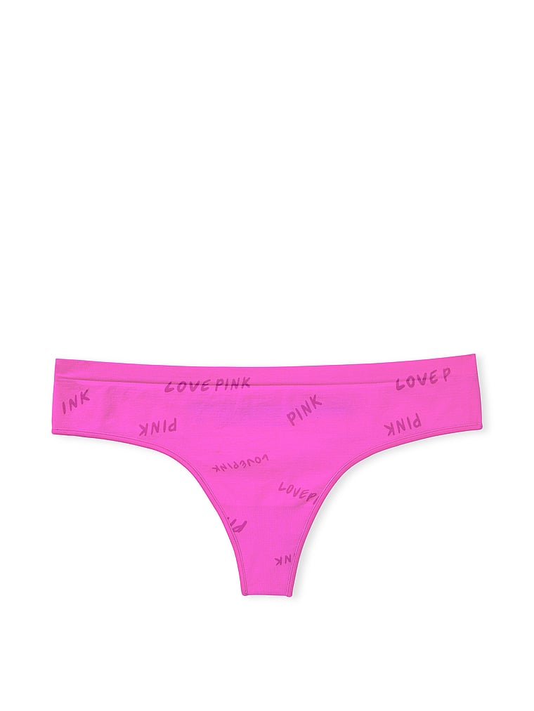 Seamless Thong Panty - Pink