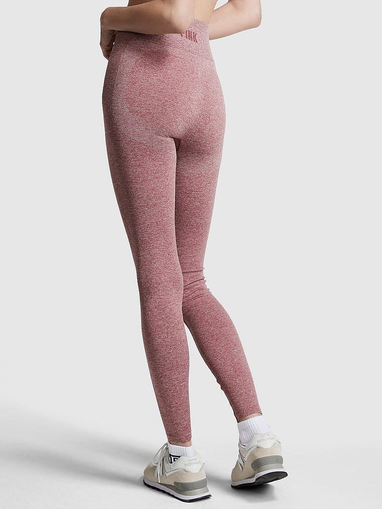 Spirit Stone Wash Seamless Leggings Mineral Gray and Pink
