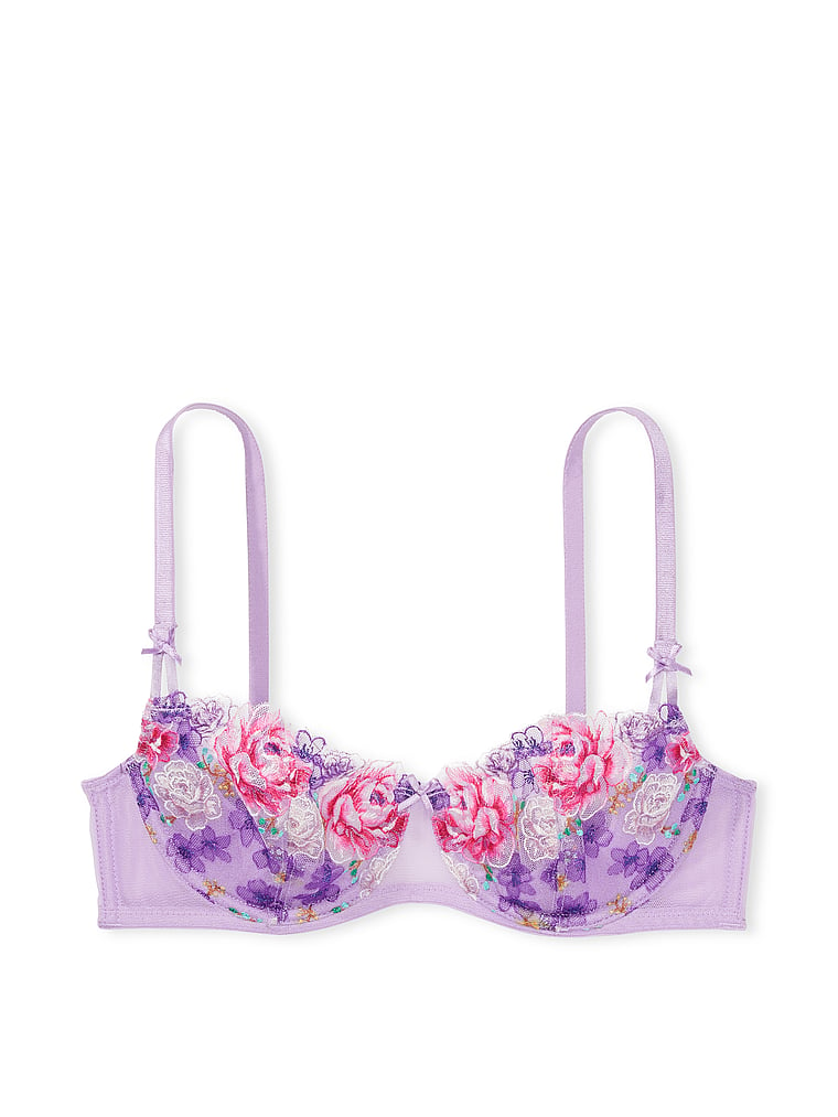 Wicked Unlined Floral Embroidery Balconette Bra - Bras - Victoria's Secret