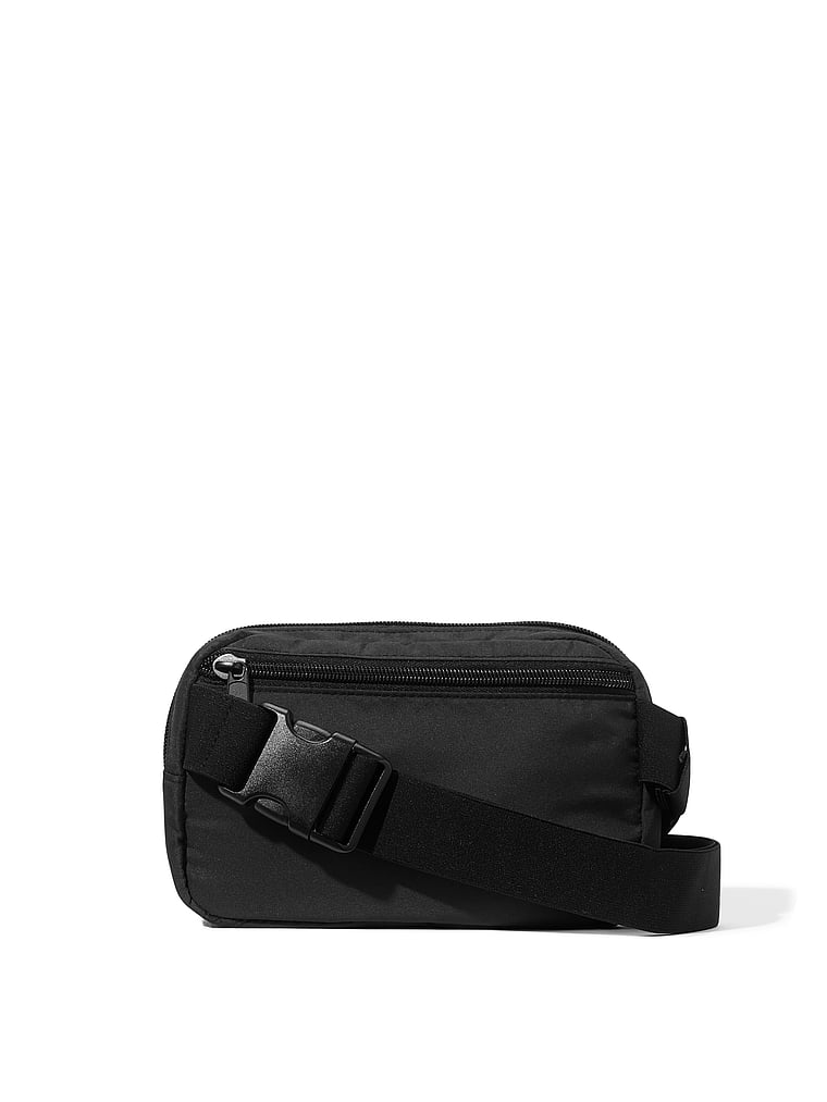 PINK Belt Bag, Pure Black, detail, 5 of 5