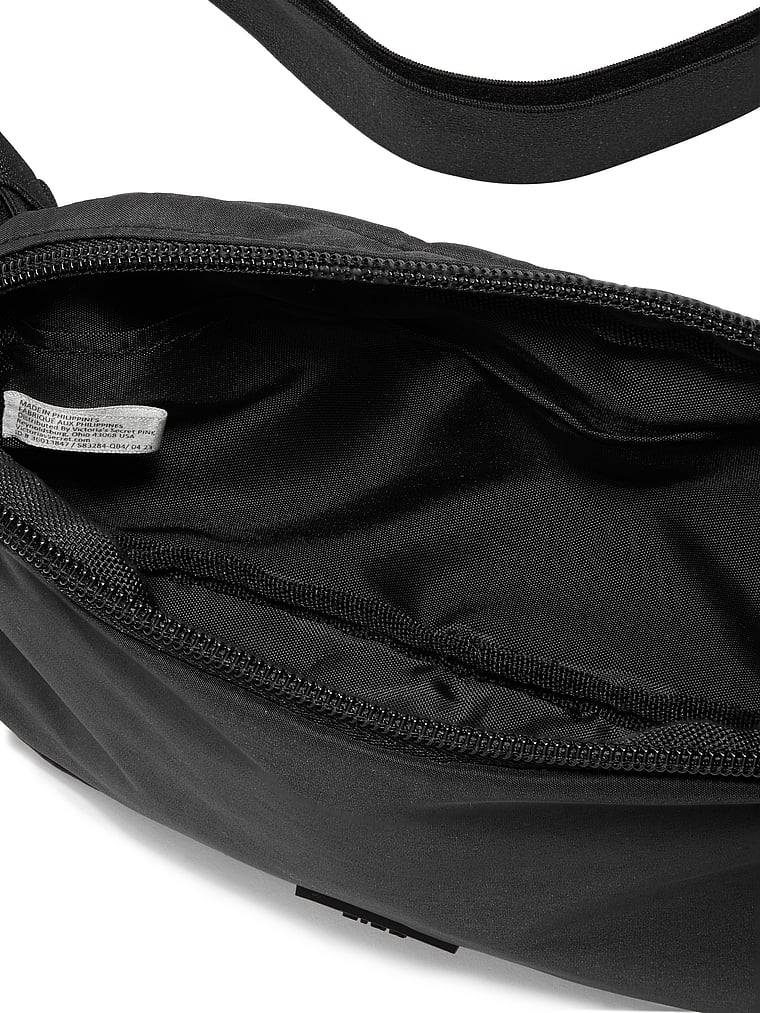 PINK Belt Bag, Pure Black, onModelBack, 3 of 5