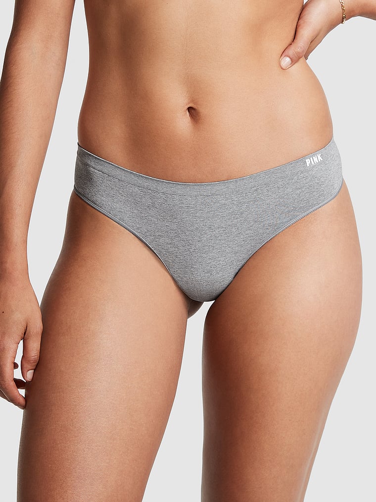 Calvin Klein Women's Sleek Model Thong Panty, Bare  