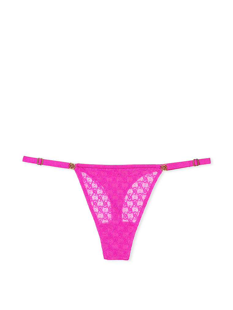 Icon by Victoria's Secret Icon Lace Adjustable Thong Panty