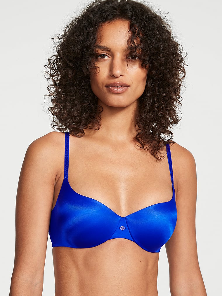 Victoria's Secret, Very Sexy So Obsessed Push-Up Balconette Bra, Blue Oar, onModelFront, 1 of 3