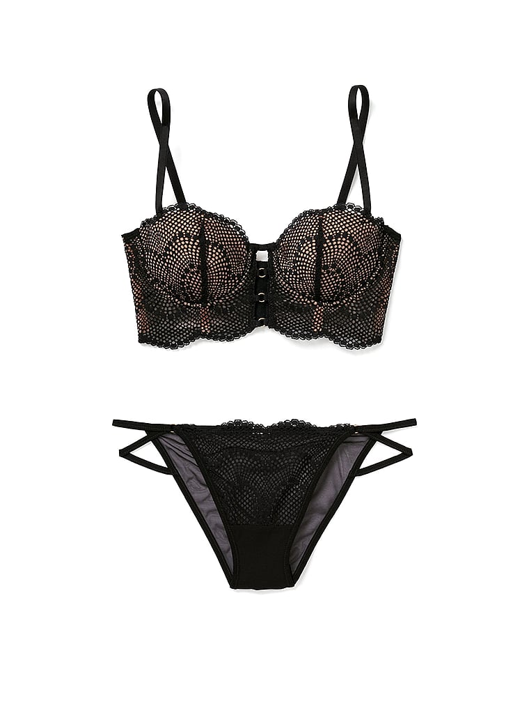 Victoria's Secret, Adore Me Margaritte Bikini Panty, Jet Black, detail, 2 of 2