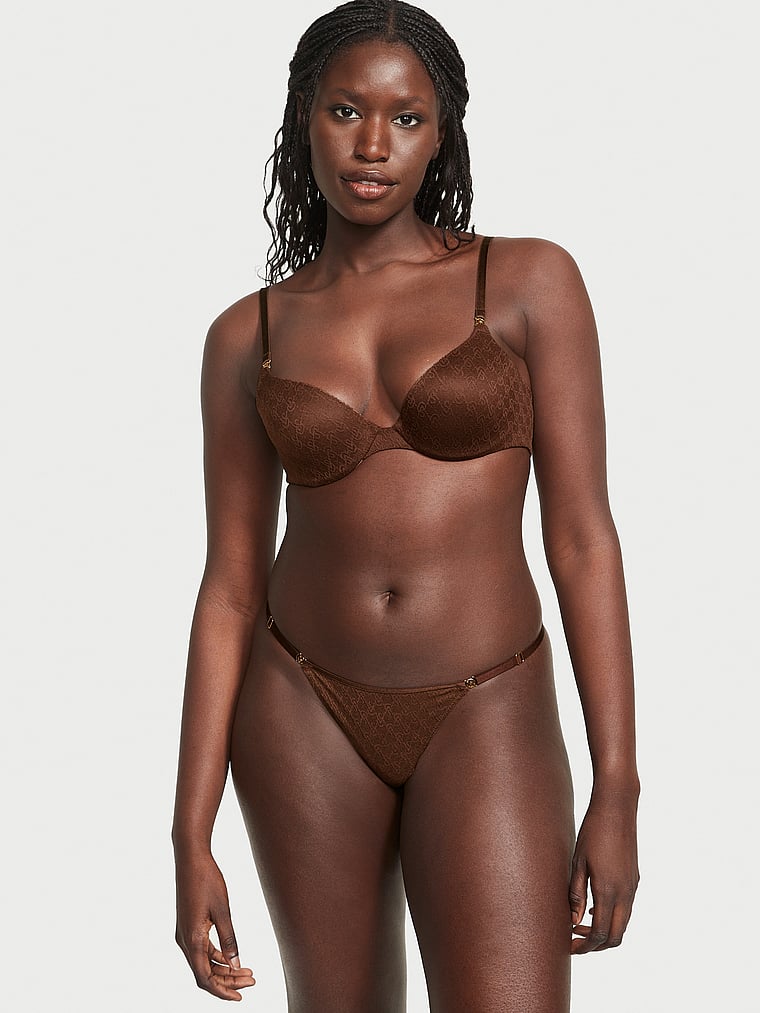 Icon by Victoria's Secret Icon Lace Adjustable Thong Panty