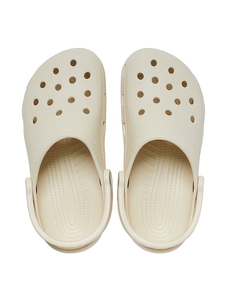 Crocs Classic Solid Clogs, Bone, offModelFront, 2 of 4