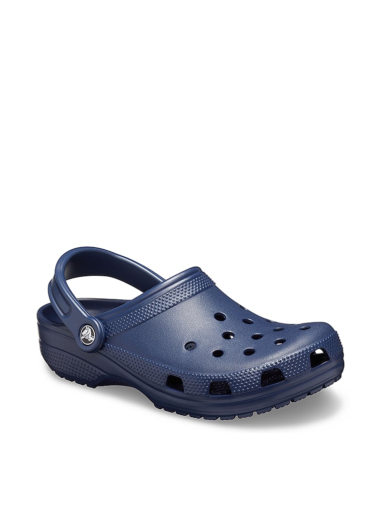 Crocs Classic Solid Clogs, Navy, detail, 4 of 4