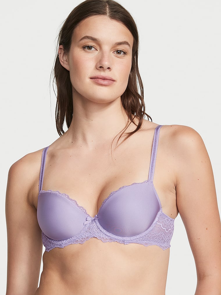 Calvin Klein Floral-embroidered Underwired Stretch-lace Bra in