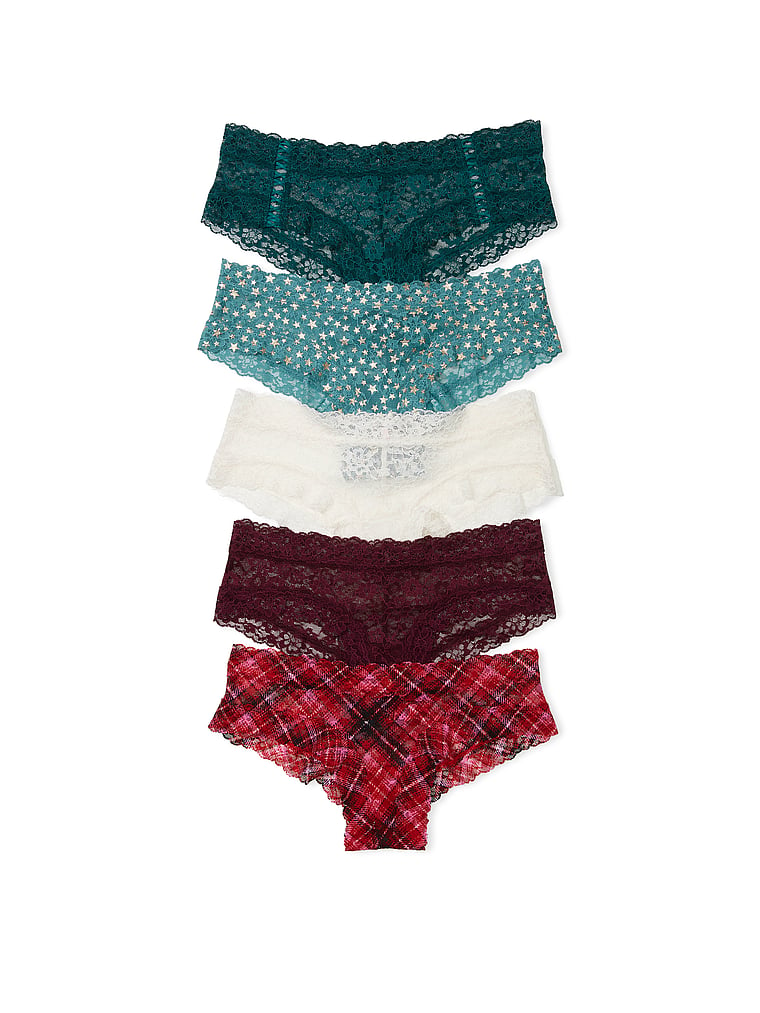 5-Pack Lace Cheeky Panties