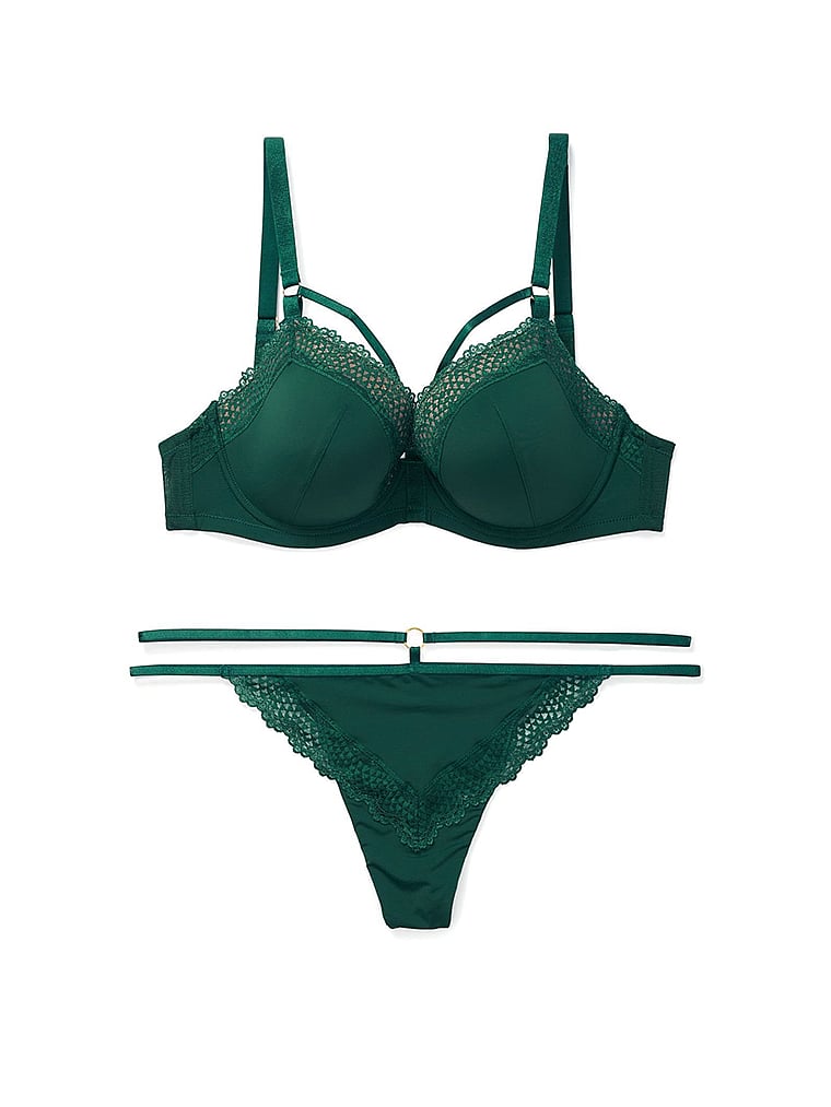 Victoria's Secret, Adore Me Marca Thong Panty, Ponderosa Pine, offModelBack, 2 of 2