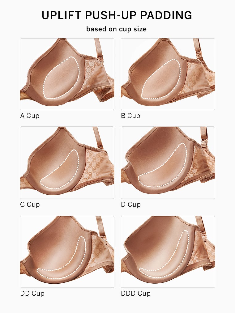 Victoria's Secret Bra uplift Demi 32D nude bra Size 32 D - $23