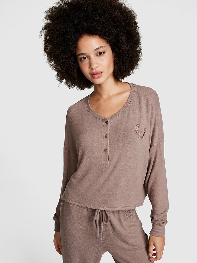 Victorias Secret Pink Scoopneck Sleep TeeshirtMind If I Crash Here S
