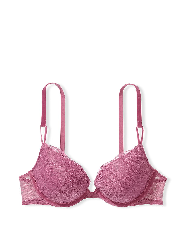 Victoria's Secret, Intimates & Sleepwear, Pink Victorias Secret Tback Neon  Lace Bra