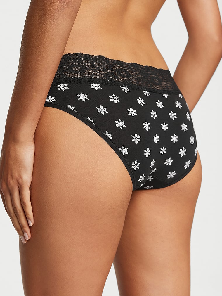 Buy Lace-Waist Cotton Hiphugger Panty - Order Panties online 5000000043 -  Victoria's Secret US