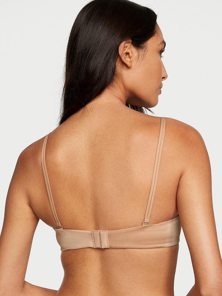Victoria's Secret, Very Sexy  Push-Up Strapless Bra, Praline, onModelBack, 2 of 4 Melodie is 5'10" and wears 34B or Medium