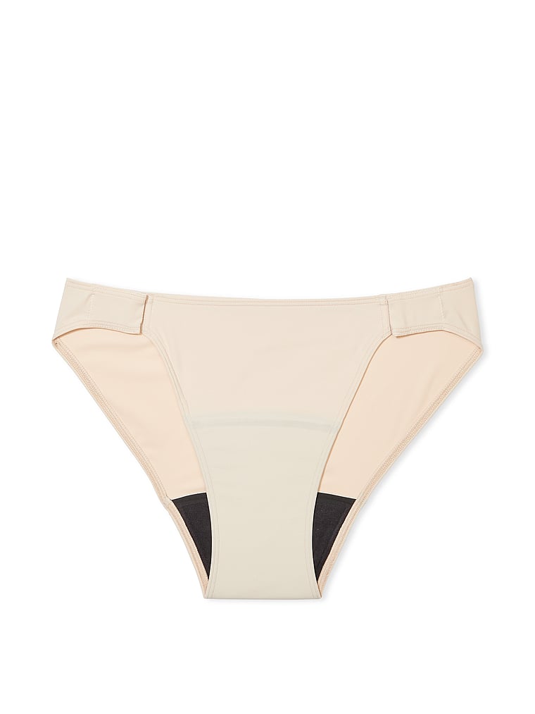 PINK Adaptive Period Bikini Panty, Marzipan, offModelFront, 1 of 3