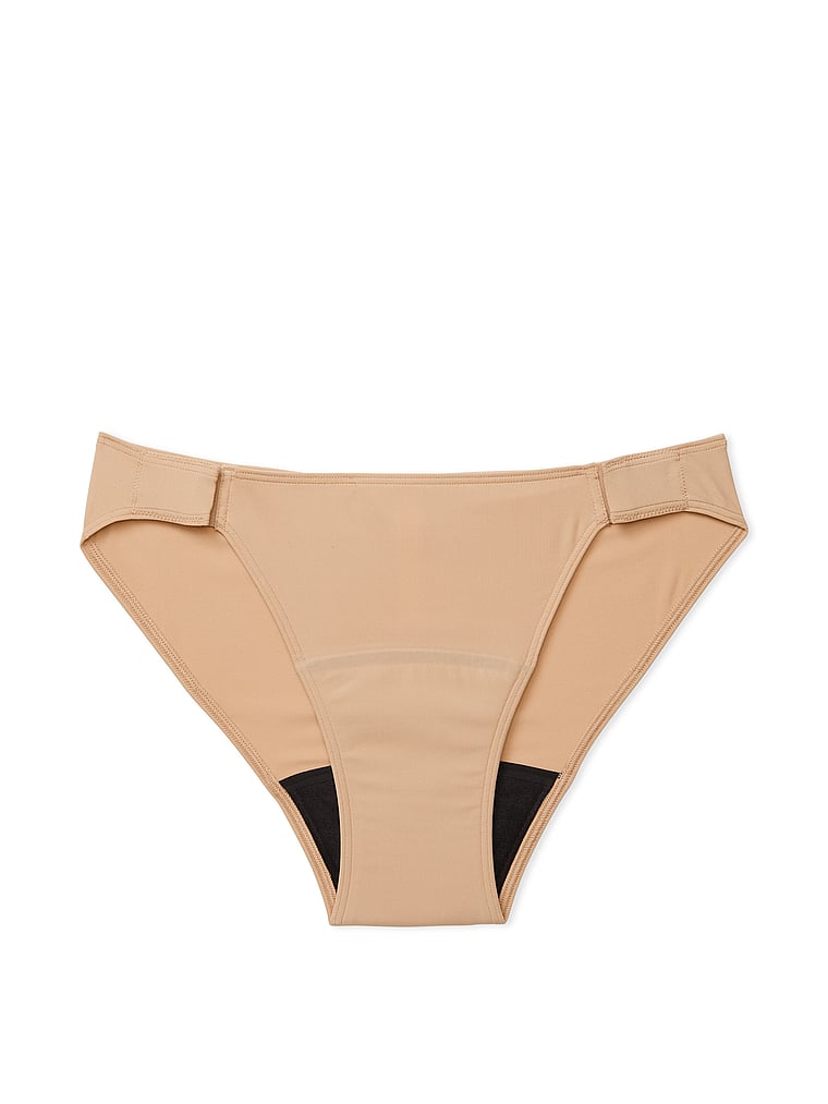 PINK Adaptive Period Bikini Panty, Praline, offModelFront, 1 of 2