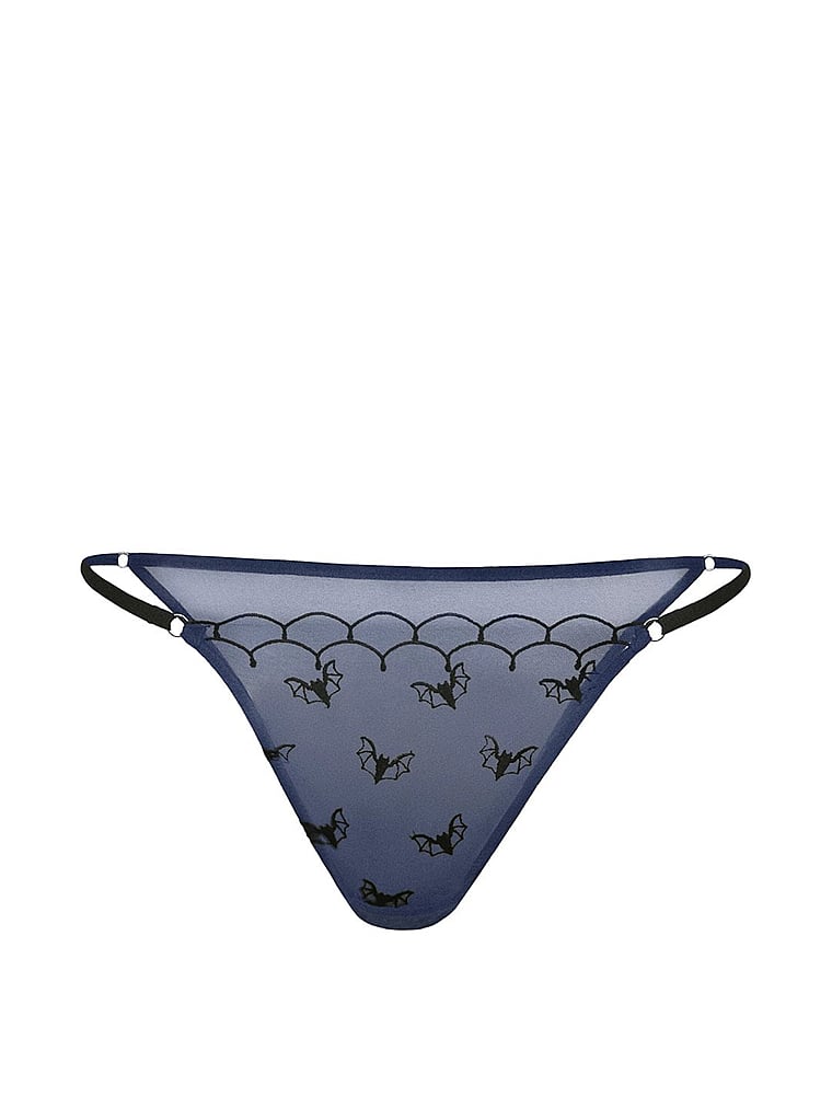 Victoria's Secret, Adore Me Bettie Brazilian Panty, Medieval Blue, offModelFront, 3 of 4