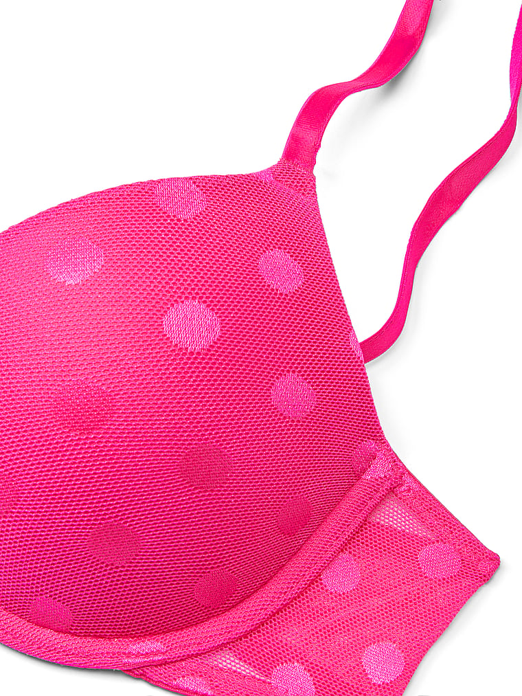 PINK Wear Everywhere Wear Everywhere Push-Up Bra, Enchanted Pink, detail, 5 of 5