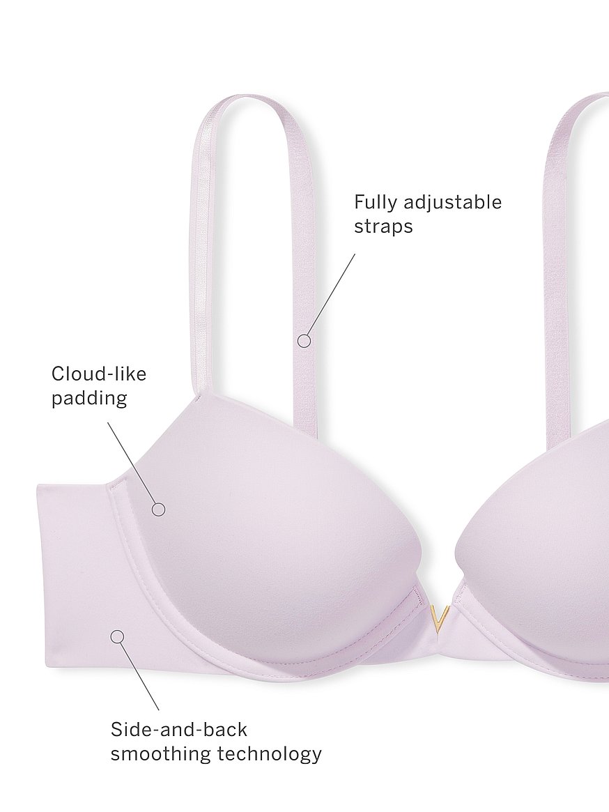 Victoria's Secret Plunge Pink Push Up Bra 34C