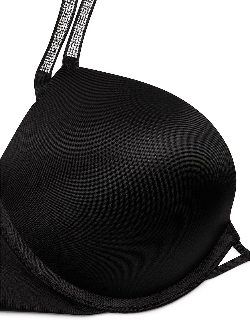 Victoria's Secret Bombshell Plunge Push Up Bra Black 36DD Size 36 E / DD -  $29 - From Megan