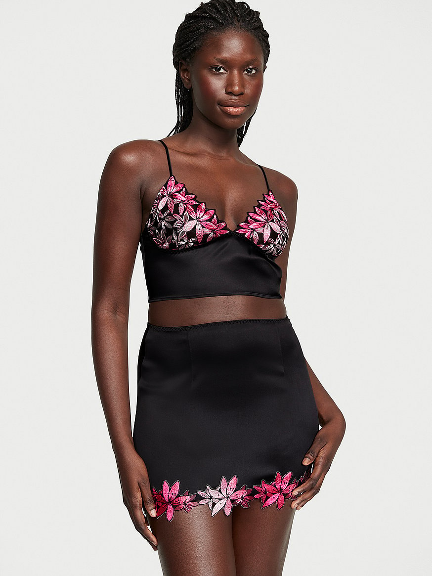 Buy Ziggy Glam Floral Embroidery Cami Slip Skirt Set - Order Cami Sets  online 1123704000 - Victoria's Secret US