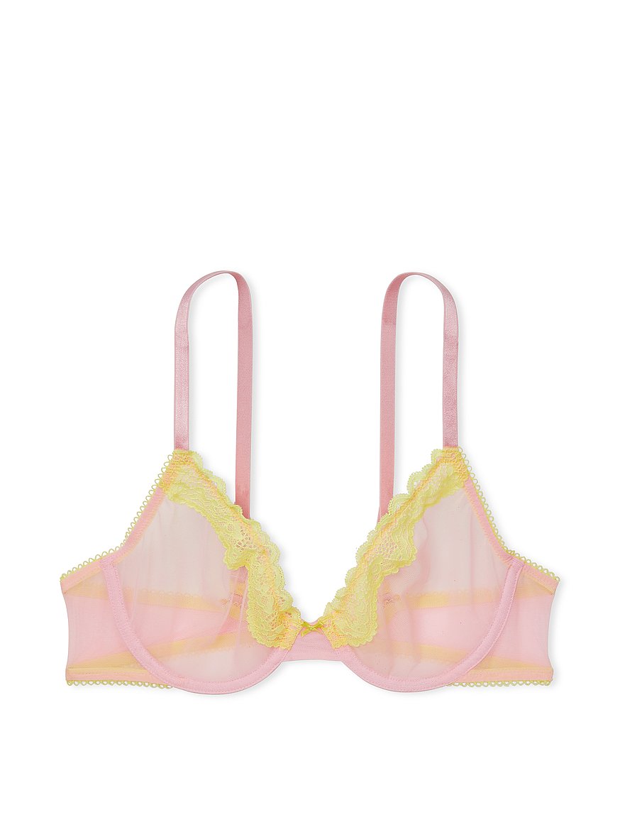 Buy Victoria's Secret Forever Pink Hearts Unlined Balcony Bra from