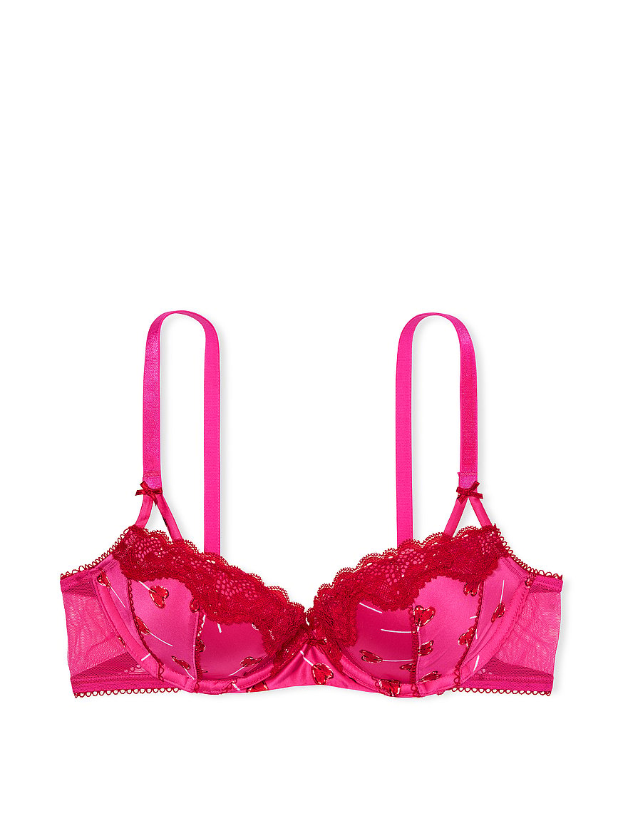 Buy Victoria's Secret Purest Pink Lace Lightly Lined Non Wired Bra from  Next Denmark
