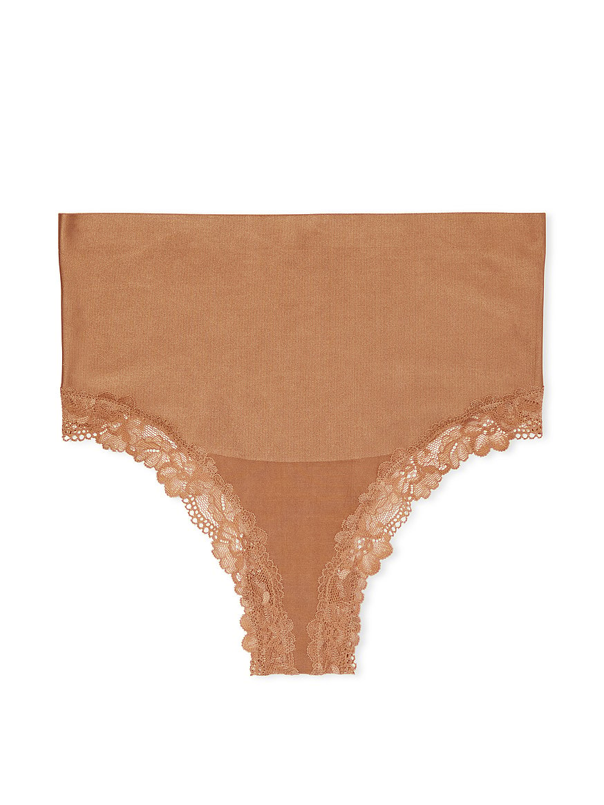 Gentle Tuck Lace Compression Thong