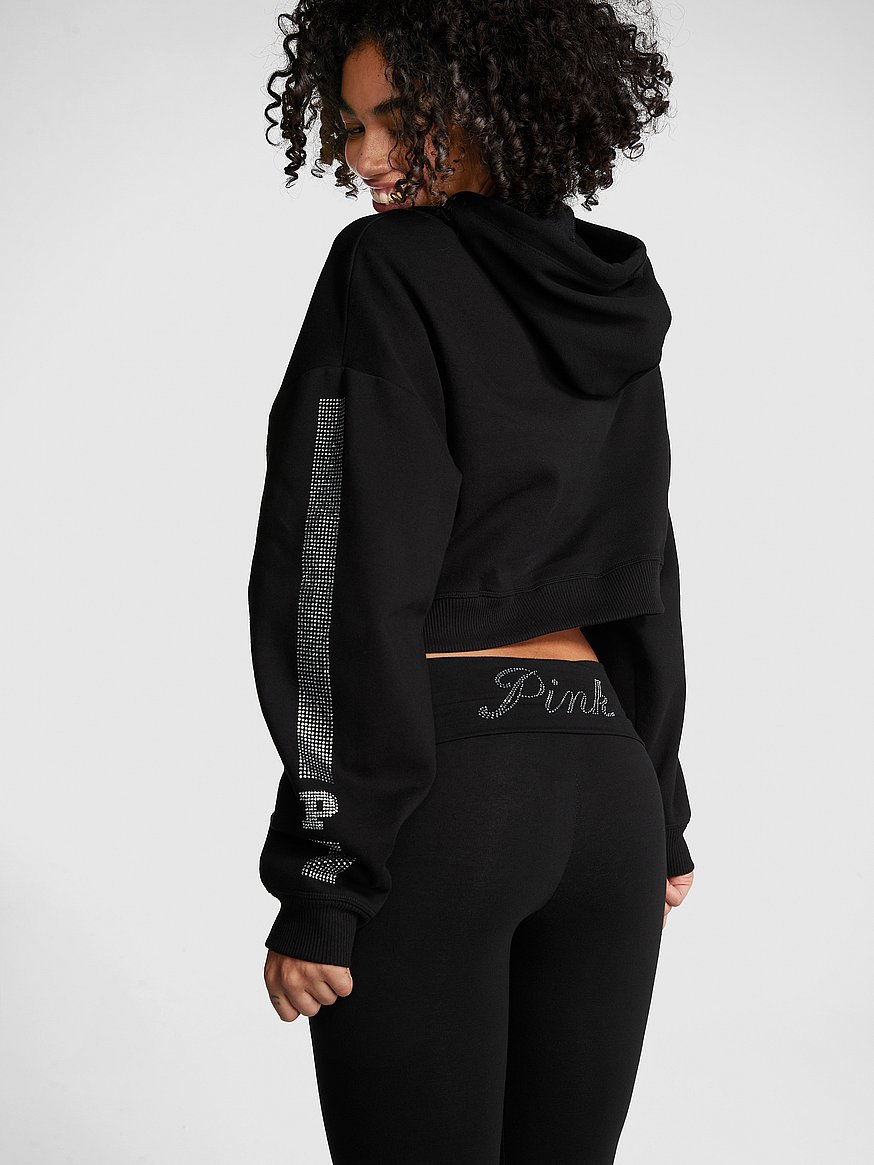 PINK VICTORIA SECRET Vtg collegiate collection razorback fold top yoga  pants med £18.95 - PicClick UK