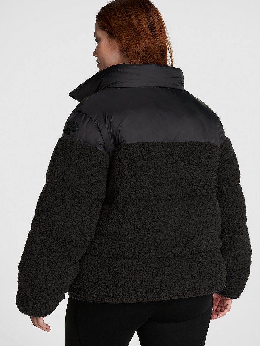 Buy Cozy Fleece Quilted Puffer Jacket - Order Jackets & Outerwear online  1123332900 - PINK US