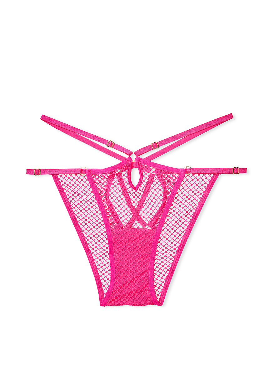 Buy Open-Back Fishnet String Cheeky Panty - Order Panties online