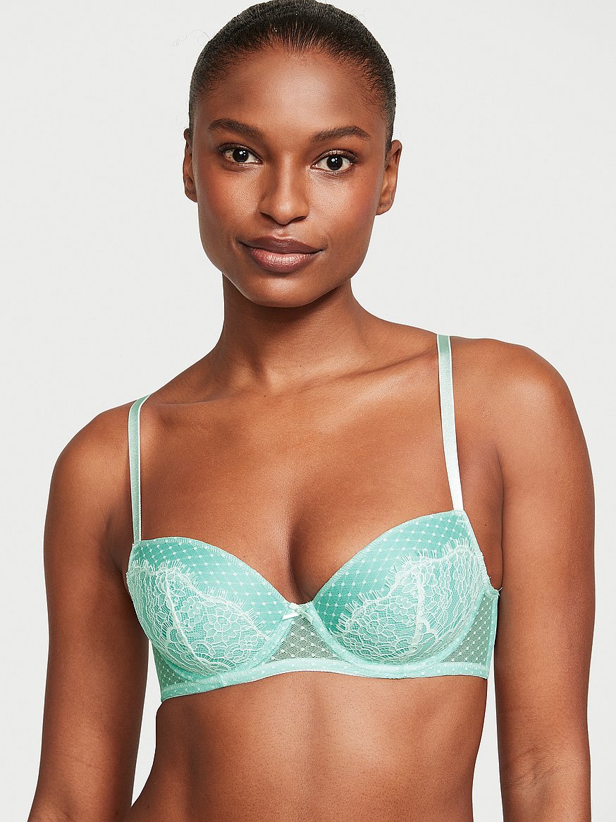 Victoria's Secret Sexy Illusions Lined Demi Bra 36 B Purple Size undefined  - $23 - From Krystle