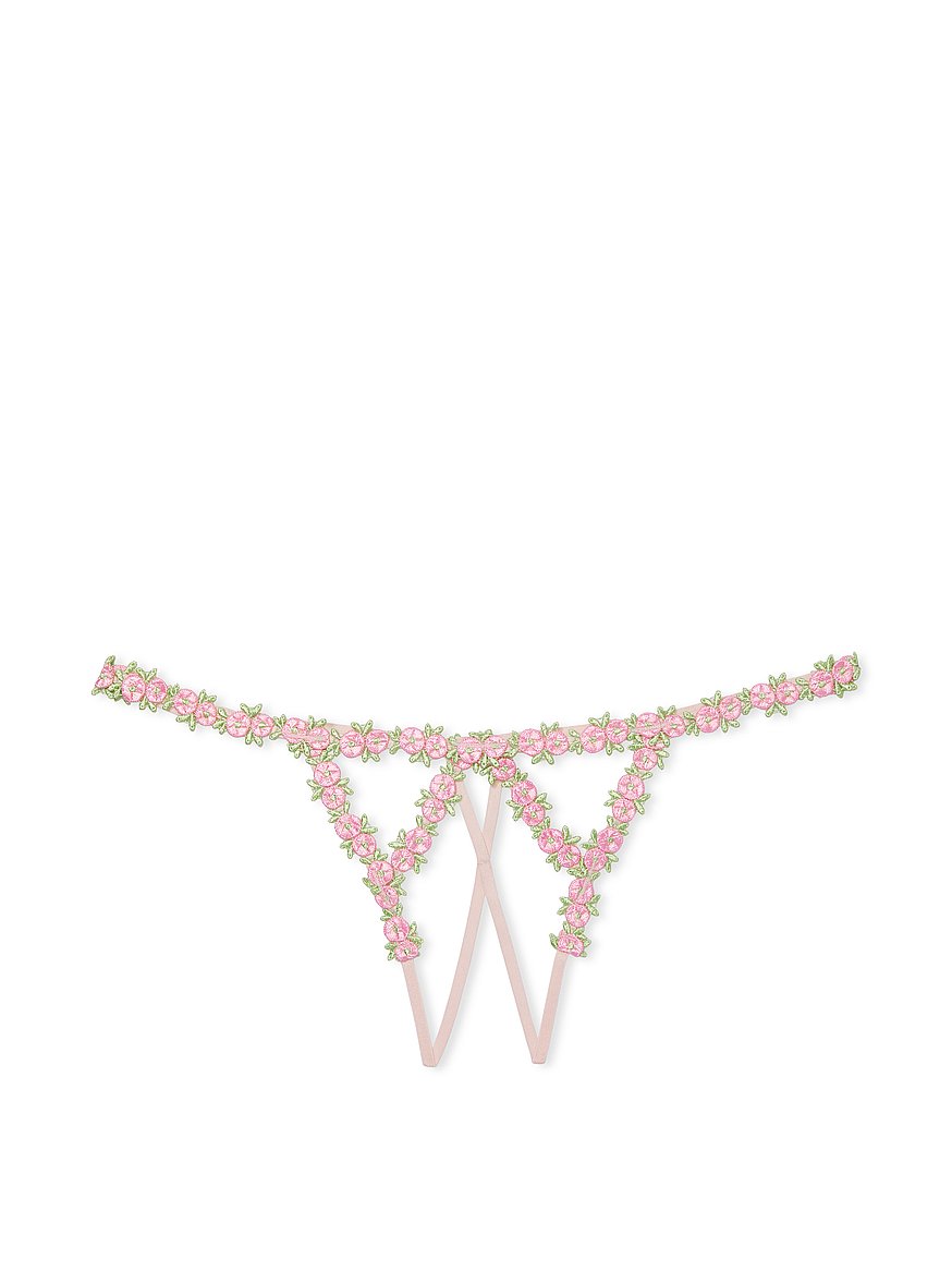 Rosebud Embroidery String Bikini Panty - Panties - Victoria's Secret